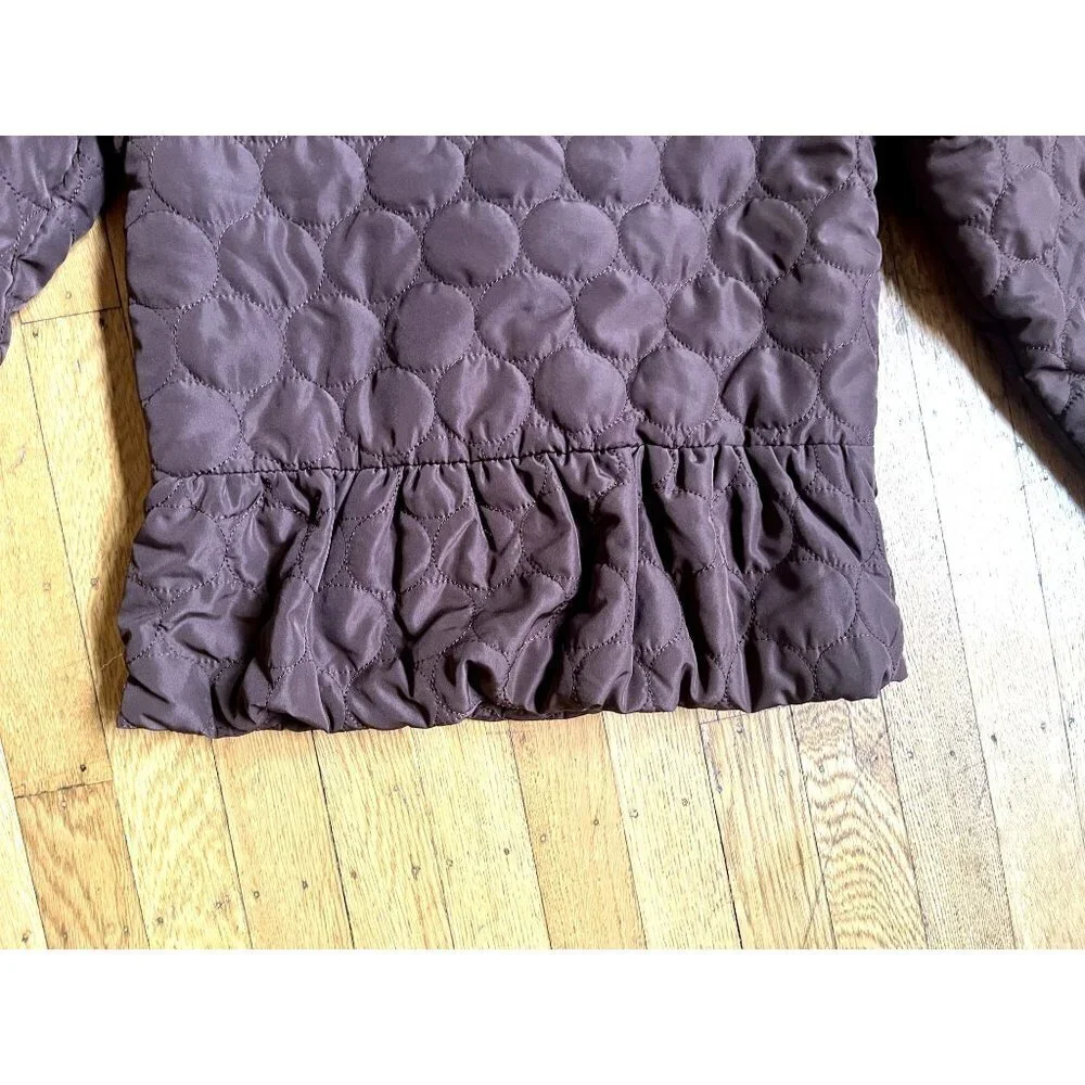 Gymboree Brown & Pink Puffy Jacket Peacoat M